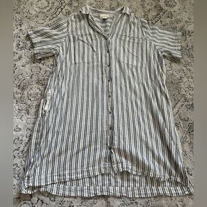 Universal Thread White and Blue Casual Dress